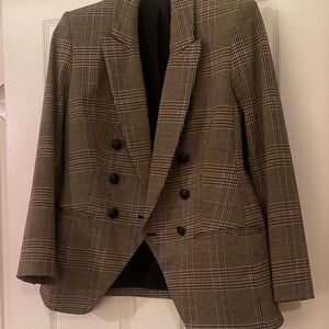 Express women’s Classic Brown Plaid Blazer